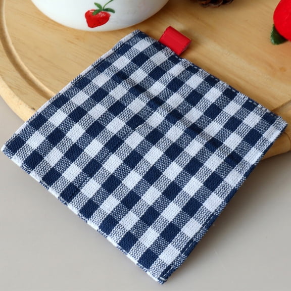 Coasters for Drinks Absorbent,4 Inch Square Coasters for Coffee Table Wooden Table,Farmhouse Cotton Cloth Drink Coster, Cup Coasters for Table, Office Desk