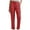 Red, variant on Aofany Cargo Pants for Women Elastic Waist Multi-pocket Straight Leg Pant Solid Color High Waist Workwear Pants