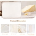 thumbnail image 2 of 7 Pcs Reusable Cheese Cloths for Straining, 20x20 Inch Hemmed Cheese Cloth Bag for Straining, 100% Unbleached Cotton Cheesecloth for Cooking, Baking, Juicing, Cheese Making, Grade 100, Precut, 2 of 6