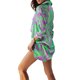 thumbnail image 4 of VISgogo Conjunto casual de 2 piezas para mujer, camisa de manga larga con botones y pantalones cortos con estampado tropical VISgogo moda, 4 of 6