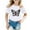 White, variant on DHFJKG Child Kids T-Shirts Girls Cute Graphic Print O-Neck Short Sleeve Tee Summer Casual T Shirt Tops Toddler Daily Wear 5-6 Years