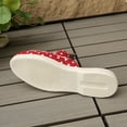 thumbnail image 6 of Samdudou Mules for Women Polka Dot Slip On Backless Loafers Closed Toe Flat Shoes with Metal Chain Buckle Decor for Casual Dress, 6 of 9