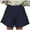 Navy2, variant on Womens Shorts Dressy Casual Short Pants Elastic High Waisted Beach Summer Cropped Trouser