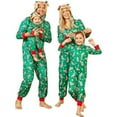 thumbnail image 5 of Viworld Christmas Family Matching Hoodie Pajamas Reindeer Romper Long Sleeve One Piece Jumpsuit Zipper Pjs for Adult Kids Baby, 5 of 6