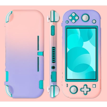Case for Nintendo Switch Lite, GMYLE Hard Shell Armor Heavy Duty Protection Grip Non Slip Cover for Joy-Con Controller NS Console Switch Lite Accessories, Gradient Candy Color
