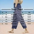 thumbnail image 3 of Karight Womens Summer Capri Pants Elastic Waist Cotton Linen Yoga Cropped Pants Trousers, 3 of 6