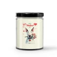 thumbnail image 3 of Happy Valentine's Day Bull Terrier holding flowers Soy Wax Candle Bully Dog Lovers Gifts Idea 16oz White Vanilla Candle - 03005, 3 of 5