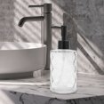 thumbnail image 6 of Unique Bargains 1 Pc Diamond-shaped Soap Dispenser 11.16oz Clear Black, 6 of 6