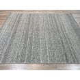 thumbnail image 3 of Hand-Knotted Wool Natural White  Modern Contemporary flatweave Rug, Made in India, 3 of 5