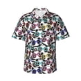 thumbnail image 1 of Fotbe Panda And Glasses Camisa Hawaiana para Hombre Unisex – Camisa Casual de Verano con Botones de Manga Corta de Algodón y Lino,3X-Large, 1 of 7