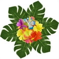 thumbnail image 3 of Kuuqa 88 Piezas De 20 Cm/8 Pulgadas Hojas De Palma Tropicales Y Flores De Hibisco De Seda Decoración De Fiesta Hojas De Plantas De Monstera Artificiales Flores Fiesta Hawaiana Luau Selva Playa Tema Ba KUUQA NA, 3 of 5