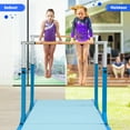 thumbnail image 4 of Costway Horizontal Train Bar W/ 4'x8'x2'' Gymnastics Mat Folding Panel Fitness Exercise, 4 of 10