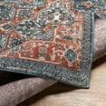 thumbnail image 4 of Mark&Day Area Rugs, 6x9 La Motte Traditional Dark Blue Area Rug, Blue Ivory Orange Carpet for Living Room, Bedroom or Kitchen (6'7" x 9'), 4 of 6
