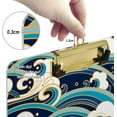 thumbnail image 3 of FMSHPON Blue Ocean Wave Vintage Ocean Clipboard Hardboard Wood Nursing Clip Board and Pull for Standard A4 Letter 13x9 inches, 3 of 7