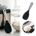 thumbnail image 2 of SIfdSeng Stainless Steel Silicone Rice Spoon Non Stick Cooking Utensil with Hanging Hole for Rice Cookers and Serving Rice, 2 of 8
