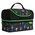 thumbnail image 1 of Bolsa de almuerzo con aislamiento Minecraft para niños, aperitivos y viajes, negra, 1 of 7