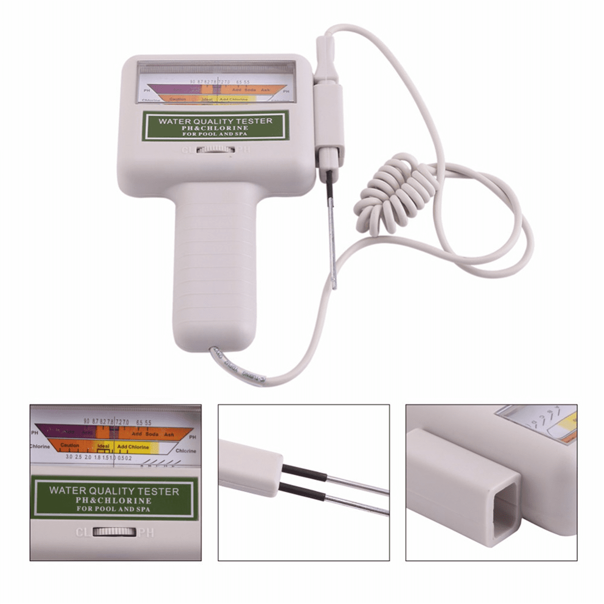3X Water PH Chlorine Tester Swimming Pool Quality Spa Level Meter Analysis Measurement Monitor Detector Check Test Kit