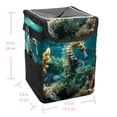 thumbnail image 5 of Hippocampus Foldable Car Trash Can with Lid, Leak-Proof Mini Trash Can, Hanging Storage Bag for Car, 5 of 6