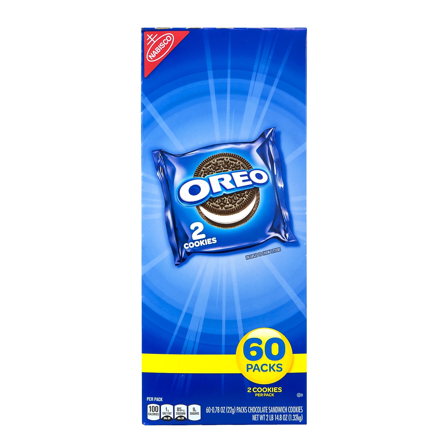Oreo Chocolate Sandwich Cookies 2 Pack 120/Pack 304-00072