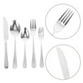 thumbnail image 2 of 20 cubiertos de acero inoxidable con cuchillos, tenedores, cucharas y cuchillos para carne, ideal para el hogar y el restaurante., 2 of 6