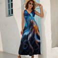 thumbnail image 2 of Octopus in The Mysterious Ocean Art Sleeveless Dress Women's Summer Suit Dresses for Women 2025 Luxury Party Dress, 2 of 7
