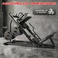 thumbnail image 2 of COZONY 2-in-1 Leg Press & Hack Squat Machine, Linear Bearing Lower Body Strength Trainer for Home Gym, 1400 lb Capacity,Black, 2 of 10