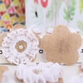 thumbnail image 4 of Twowood Artificial Burlap Flower Multifunctional Imitation Linen Rustic Bowknot Jute Faux Floral Decor for Christmas Tree, 4 of 10