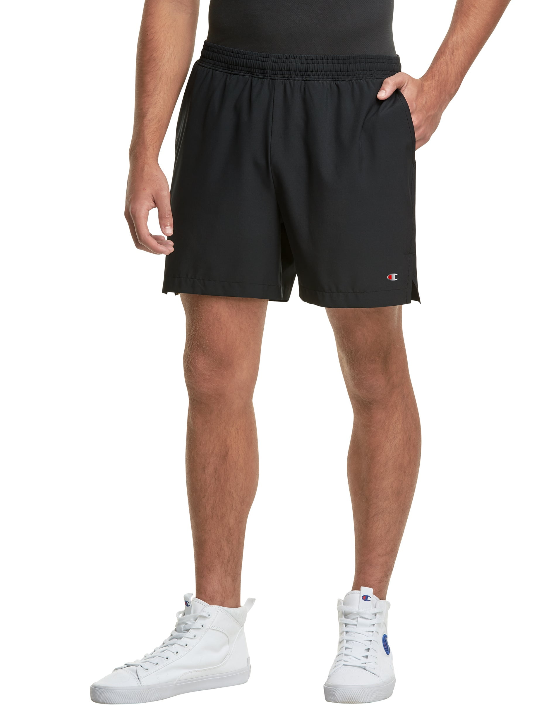 PTSports Mens Basketball Gym Shorts Running Workout Shorts with Pockets & Drawstring 14 Inch Inseam