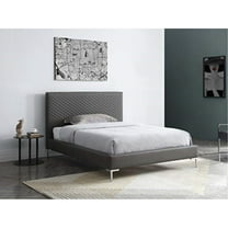 Whiteline Modern Living Liz Full Bed Dark Grey
