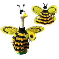 Spring Bee Goose Outfit Lawn Porch Goose Clothes with Wings 23" Spring Bee Outdoor Patio Yard Lawn Art Decoration
