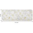 thumbnail image 7 of White Gold Leaf Hexagon Marble Pattern Kitchen Rug Mat,Kitchen Runner Rugs Non Skid Washable,Decorative Kitchen Floor Mats for Kitchen,Sink,Laundry,17"x47.2", 7 of 7