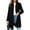 Black, variant on Women's Winter Outerwear Overcoat Lapel Collar Mid Length A-line Single Breasted Pea Coat Fall Slim Fit Tops Gray XXL