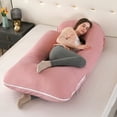 thumbnail image 4 of SHANNA Pregnancy Pillows, J-Shape Full Body Pillow – Removable Cooling Cover - Pregnancy Pillows for Sleeping – Body Pillows for Adults, Maternity Pillow and Pregnancy Must Haves, Pink, 4 of 11