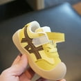 thumbnail image 5 of Quealent Toddler Lightweight Slip on Sneakers: Boys Barefoot Shoes Kids Walking Shoes Boy Sneakers, Toddler First Walking Shoe Comfort Tennis Activities Yellow for Size 5, 5 of 9