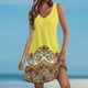 thumbnail image 2 of MKLEKYY Trajes De Baño Mujer Womens Summer Dresses 2024 Loose V Neck Sleeveless Swimsuit Coverup With Pockets Floral/Plain/Eyelet, 2 of 5