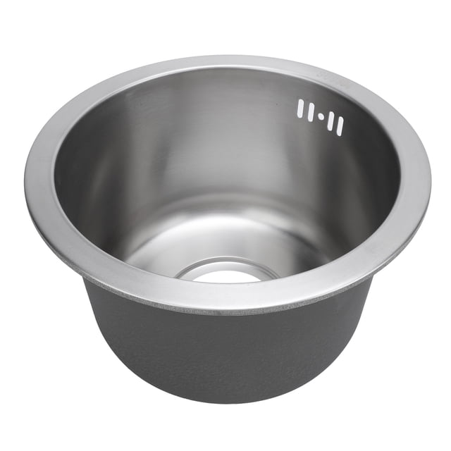 Undermount Kitchen Sink, 28cm Stainless Steel Handmade Single Bowl Kitchen Sink with Strainer, Undermount Kitchen Bar Sink, Small Single Bowl Kitchen Sink for Kitchen Bar RV