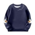 thumbnail image 2 of Bnwani Toddler Boys Sweatshirt Long Sleeve Sports Sweatshirt Gradient Pullover, 2 of 5