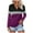Purple-B, variant on Women's Long Sleeve Polo Shirts V Neck Tunic Tops Dressy Casual Solid Basic Tees Loose Collar Blouse 2025
