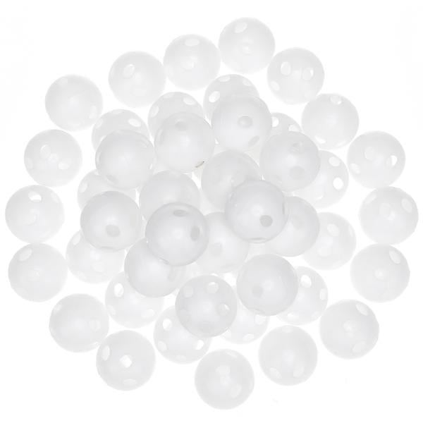 50 Pcs Rattle Balls Inserts Rattle Balls Noise Maker Balls Insert Plastic Repair Balls For Pet Toys Puppet Dolls