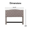 thumbnail image 2 of Elle Decor Celeste Queen Size Headboard Brown Weave, 2 of 6