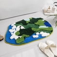 thumbnail image 4 of RuiJiao Clearance Moss Flocking Rug Bathroom Non-Slip Absorbent Floor Mat Soft Microfiber Rug Door Mat, 4 of 6