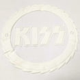 thumbnail image 2 of KISS Unisex Hi-Build T-Shirt: Buzzsaw Logo (White-On-White) (X-Large), 2 of 3