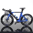 thumbnail image 4 of Juguete miniatura bicicleta de montaña modelo curvo azul Sunnimix, 4 of 5