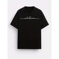 thumbnail image 2 of Camiseta deportiva de verano de manga corta y cuello redondo para hombre, cómoda y versátil, con estampado de letras negras y "Whatever" para adultos, hombres, mujeres, adolescentes y jóvenes., 2 of 7