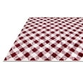 thumbnail image 2 of My Texas House Noelle 7'10" x 9'10" Burgundy White Plaid Indoor Area Rug, 2 of 9