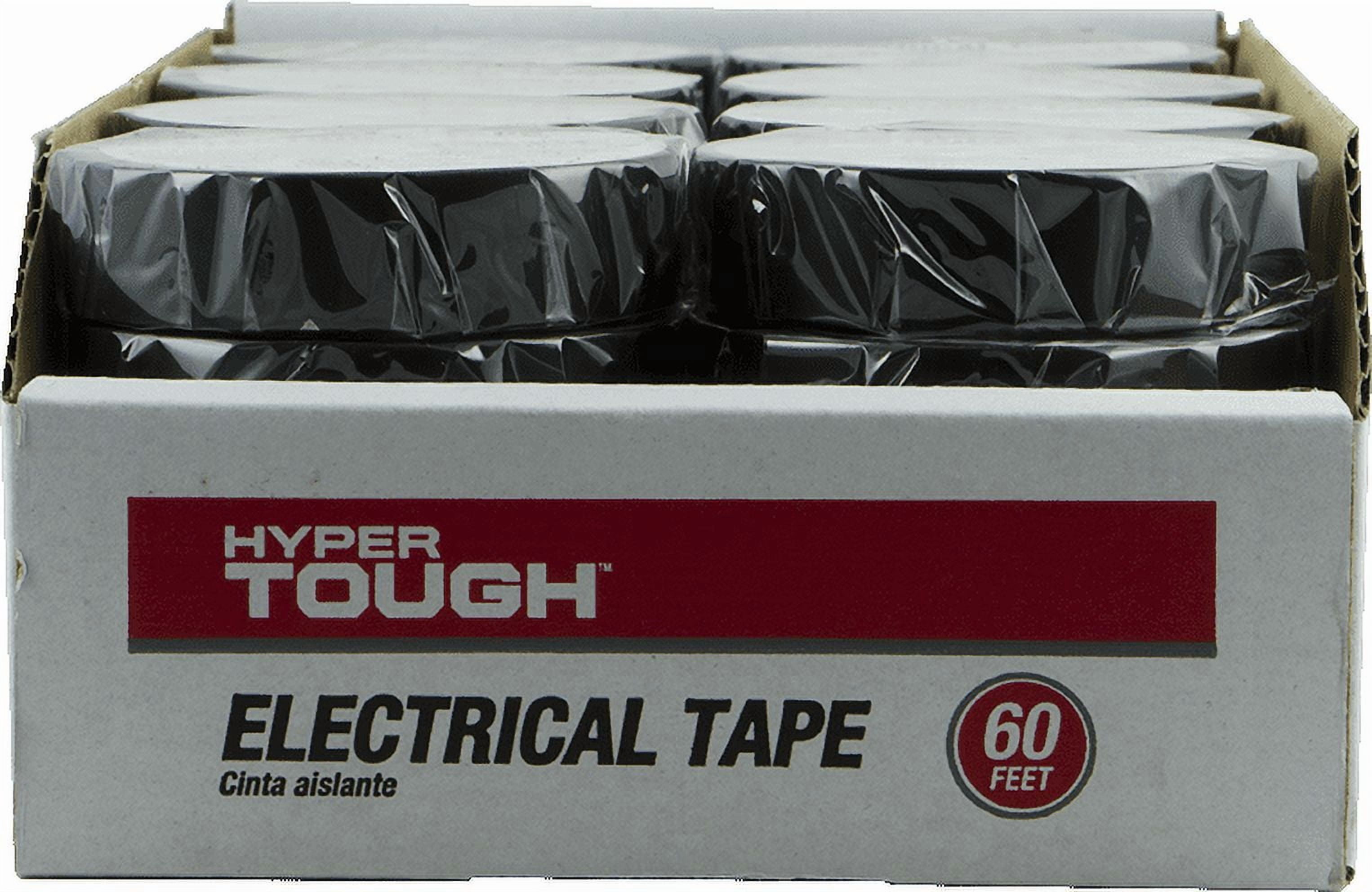 (6 pack) Hyper Tough Electrical Tape Black, New