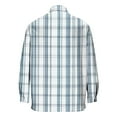 thumbnail image 3 of Handshe Men's Plaid Print Long Sleeve Shirt, Casual Button-Down Collar Shirt for Men, Stylish and Versatile for Daily Wear & Outdoor Activities,Plus Size, 3 of 4