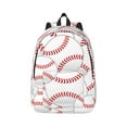 thumbnail image 2 of Rocae Baseballs for Durable Canvas Backpack Leisure Large Bag Travel Rucksack Multi-function Backpack Small, 2 of 8
