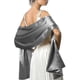 thumbnail image 3 of Bufanda de seda satinada suave adecuada para vestidos, accesorios de mujer, color blanco, 3 of 5