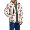 thumbnail image 3 of Zip Up Hoodies for Men - Ice Cream Fruit Tart Print Long Sleeve Comfrt Men'S Fashion Hoodies & Sweatshirts, Jackets for Men Hoodies Pullover Clothing Clothes with Pouch, 3 of 5